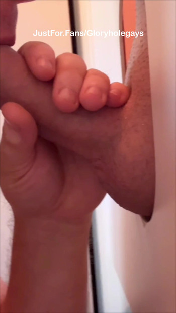 Businessman at the Gloryhole - You Won't Believe What He Dropped Off at Lunch