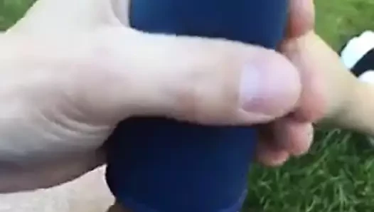 Abgespritzt mit Masturbator