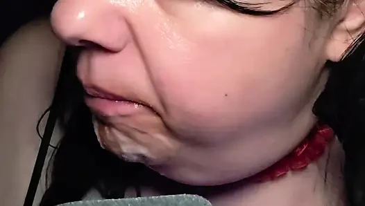 Rote heiße wassermelone ASmr