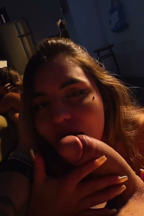 Look who came to visit me after the rave... How hot this naughty sucks!