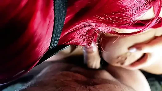 My stepfather couldn't resist my lingerie and filled me with hot milk