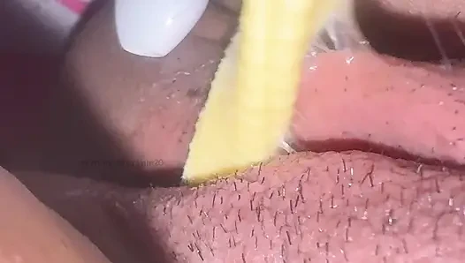 Testing intense suction from thebadpeach in his room, while watching porn
