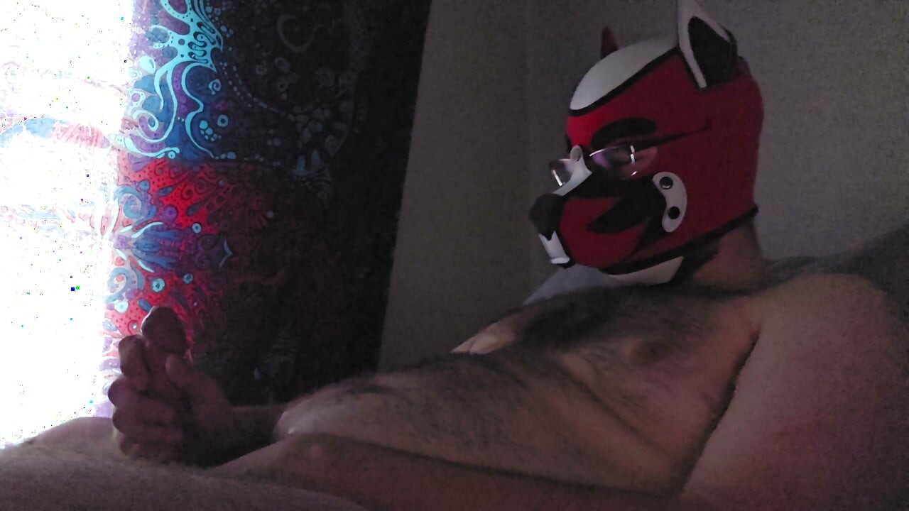 jerking till he cums all over his belly