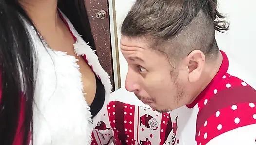 Home Alone Temptation: Hot Stepdaughter Seduces Stepdad in the Bedroom