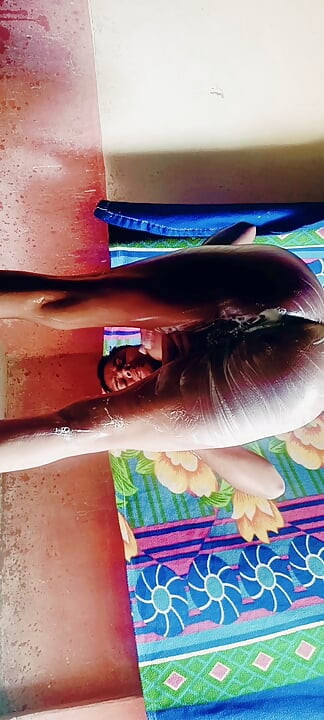 Indian Chitting  wife fucking by her step brother in bathroom