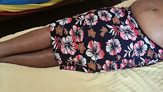 MILF Stepmom While Resting on Bed