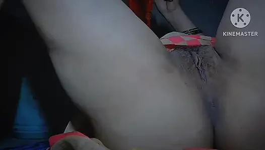 There is no one to leave alone in the house, time is passing by masturbating.