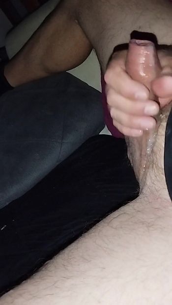 Sticky and Thick Cum. Cumshot Went in the Wrong Direction