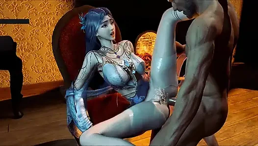 Goddess of Enchanted Fantasy Curves - 3D Animation Hentai