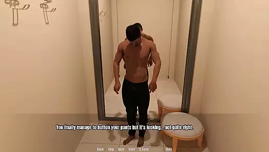Grandma's house: big girl is sucking a big dick in the clothing store ep.36