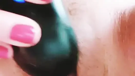 Sexy frau genießt sich