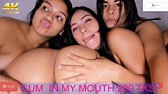 カティナは友人のマンコとお尻の穴をカメラの前で舌でファックする
