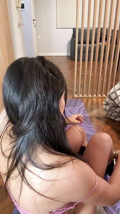 POV: Latina Stretches in Yoga... Then Rides You Without Warning 🧘‍♀️
