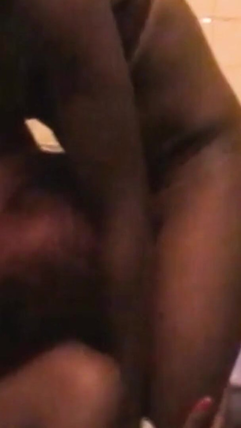 Horny Black Lesbians Finger & Lick Wet Pussy In Wild Bathroom Fuck | Clip 1