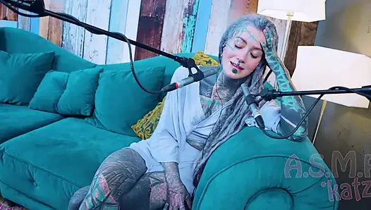I talk about J - Jelousy - ASMR podcast SFW talking goth skinny girl dreadlocks tattoo model inked girl