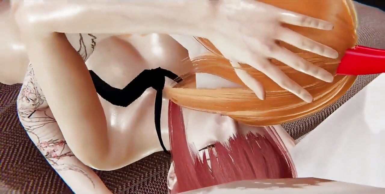 A póráz és a vad - Makima x Power Yuri (közös dildó) - Chainsaw Man Hentai