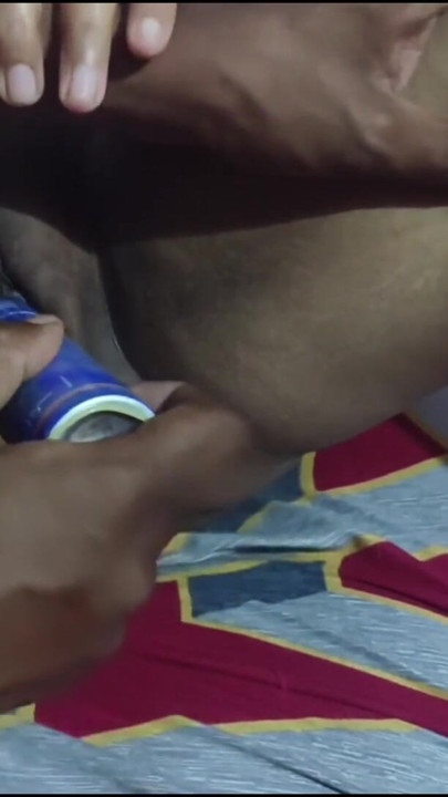 Satisfied by putting a bottle in his wife's vagina | Clip 2