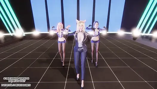mmd iki kez - konuşan ahri seraphine kaisa seksi kpop dans league of legends hentai sansürsüz 4k 60 fps