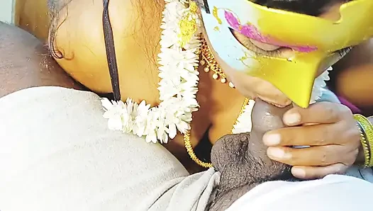 Hintli ev hanımı üvey erkek kardeşini sikiyor. Telugu Dirty Talks