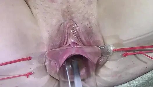 11 Vagina Tersebar Luas Close up Fuck Dengan Lampu 1000 Watt