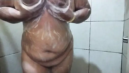 How those tits pop out while taking a shower.