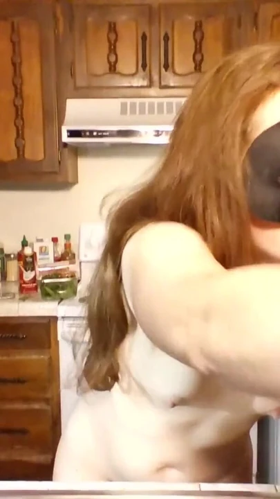 Powerful moment from "Ginger PearTart Cooks Ramen! Naked in the Kitchen Episode 97"