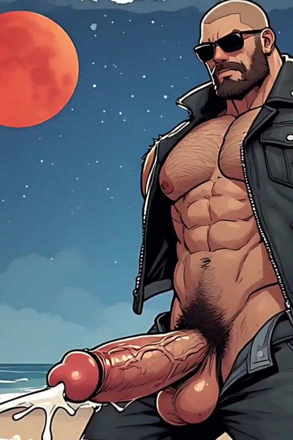 Hot Biker Men Cocks Out (ai)