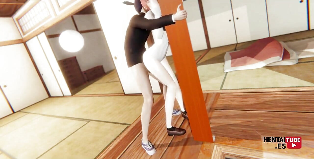 Chainsaw Man Hentai - Aki Fucks Makima While She's Clinging to the Column of Her House.