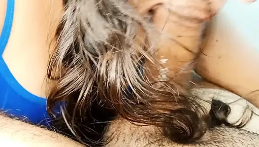 My young stepsister sucks my cock with such eagerness that it drives me crazy