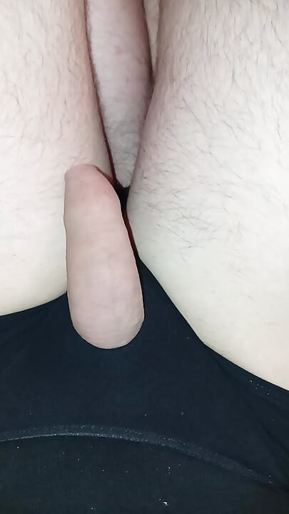 Man in black giving his Slip a white touch