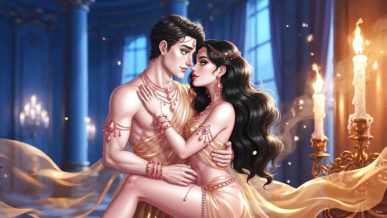 Extreme Close-Up Desi Kissing – Gold Jewelry Mein Sexy Indian Girl Aur Handsome Boy Ki Full Romantic Night