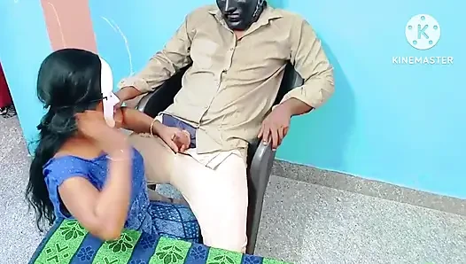 Sekretaris Chennai kepergok selingkuh sama sekretaris seksinya - audio tamil dengan erangan keras asli