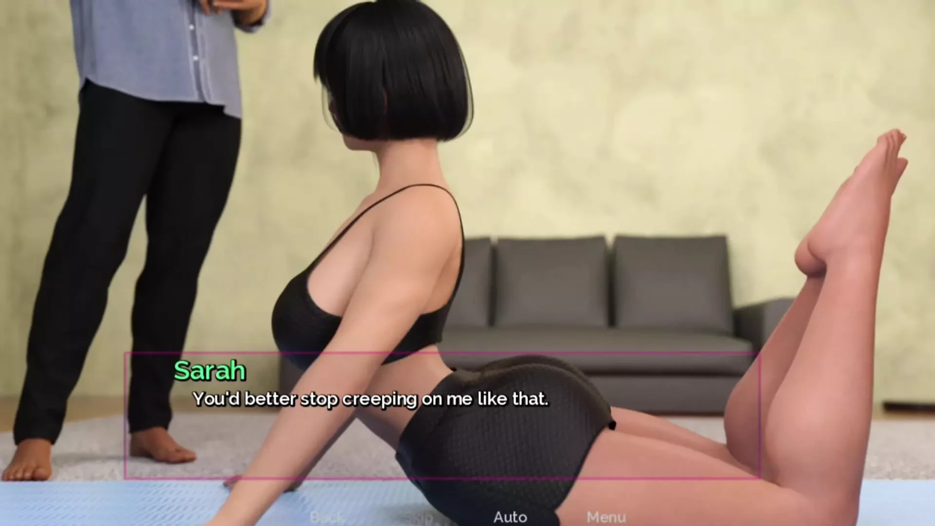 Yoga-spaß mit stiefschwester - Sei still und tanze für erwachsenes gameplay
