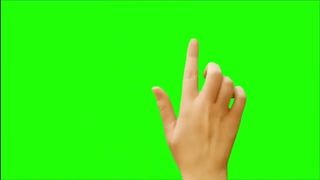 La mano dello schermo verde si abbona