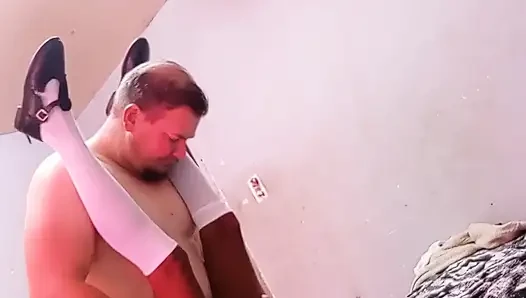 Hübscher mann fickt schwarze studentin in missionarsstellung & doggystyle