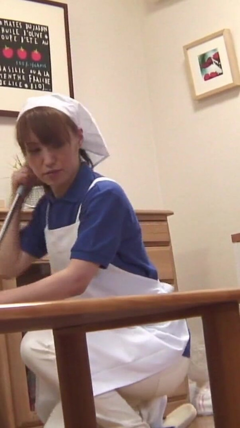 The Asia Cleaning Woman can clean my Dick by mouth | Clip 1
