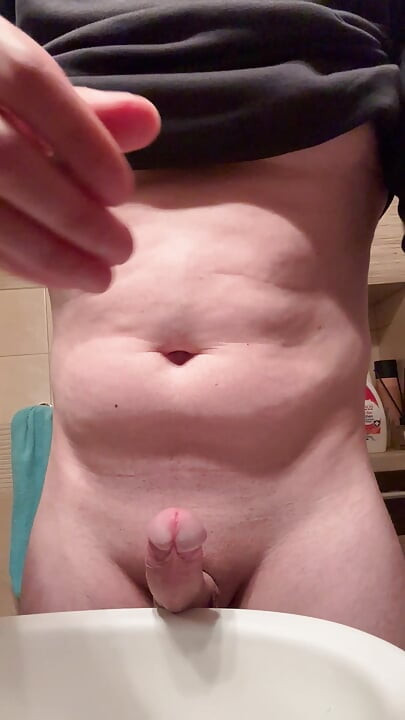 Handjob at my big cock