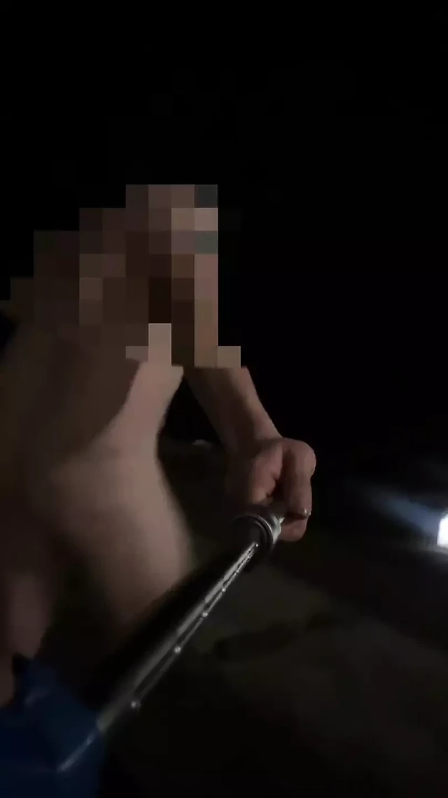 Outdoor naked trainstation walk