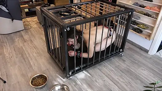 24/7 Cage Keeping of the Slave in Everyday Life