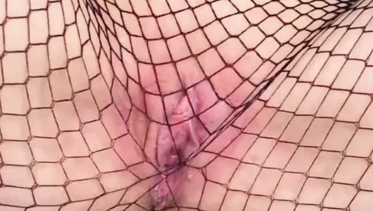 Pee in Full Length I Think My Pussy Looks Cute Behind the Fishnet