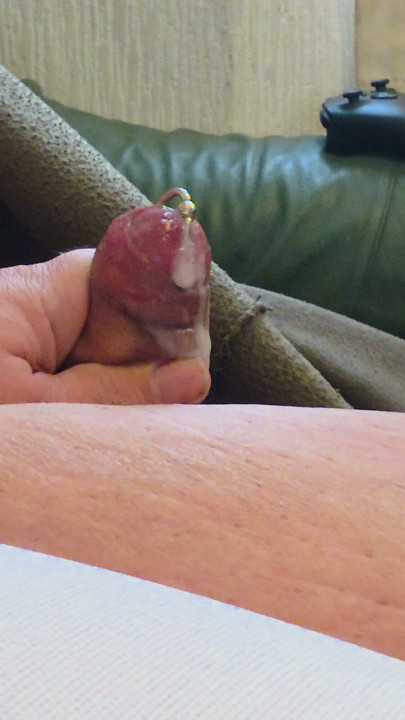 Cummings Pierced Cock