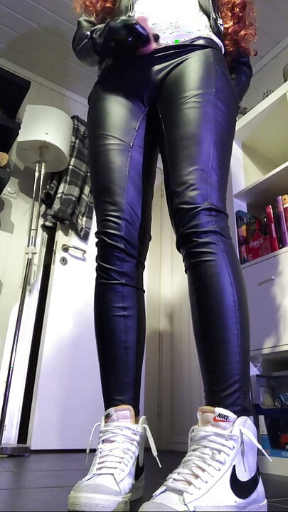 Ginger in leather