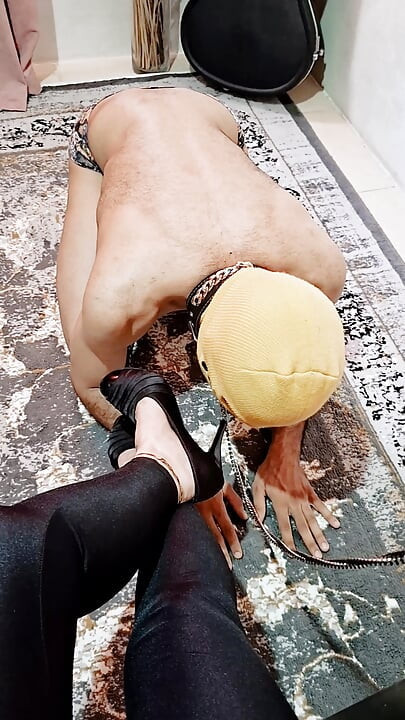 Part 7 Pathetic Slave Foot Kissing & Shoe Licking Humiliation Training