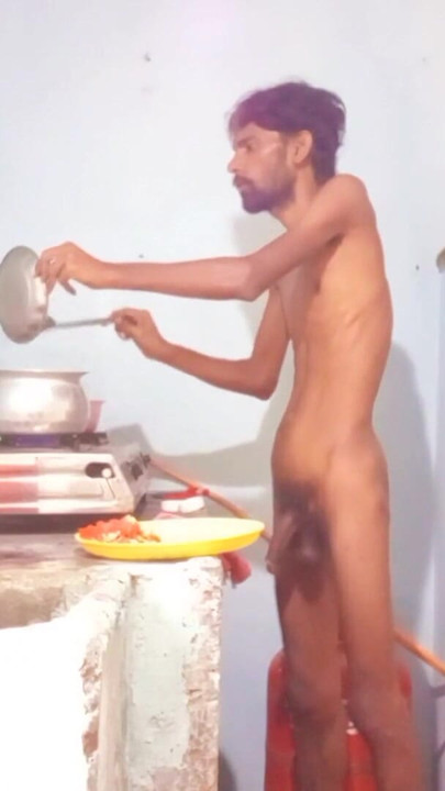 Hot boy Rajeshplayboy993 Cooking video part 2. Fingering in the ass, masturbating big nice cock | Clip 1