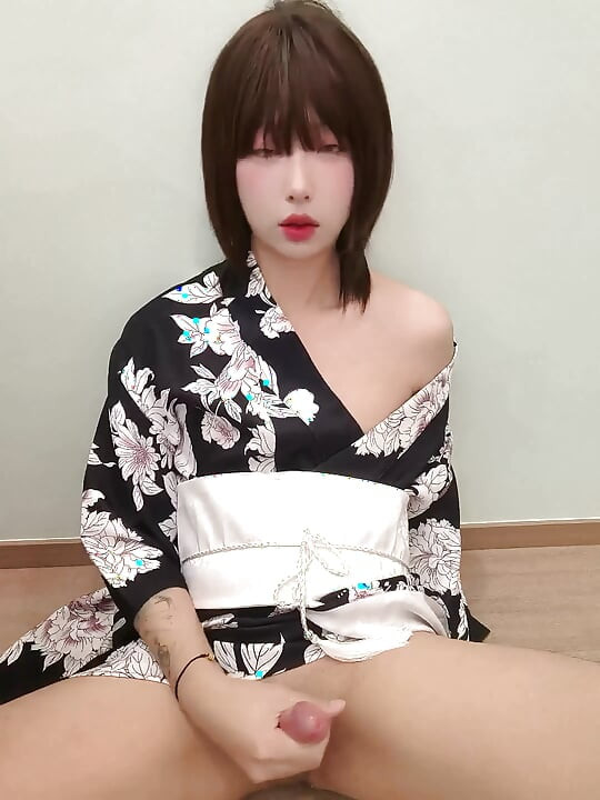 Super Pretty Asian Ladyboy Playing Her Big Cock,Will You Serve Her Big Cock?