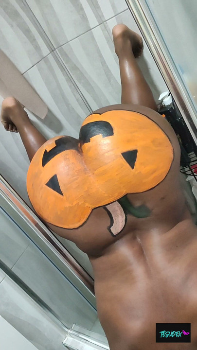 I spent Halloween night at my stepcousin's house playing with his penis.