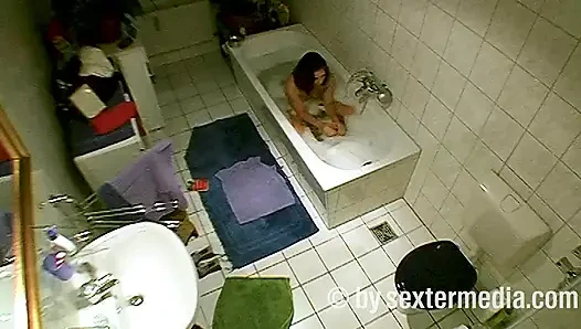MILF Does Personal Hygiene in the Bathroom
