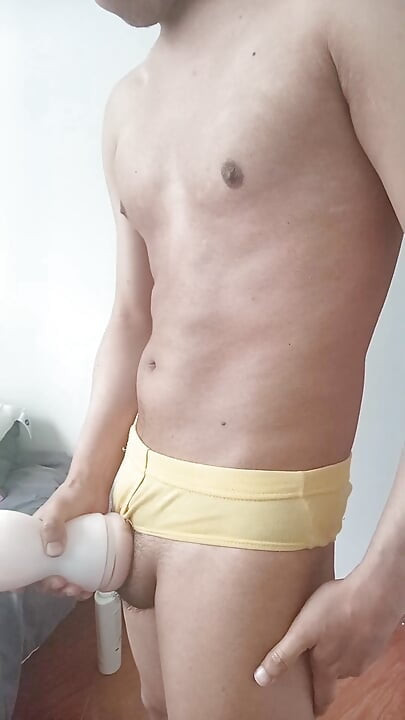 Creampie on my Anal Toy: I Masturbate and Pour My Milk on Me