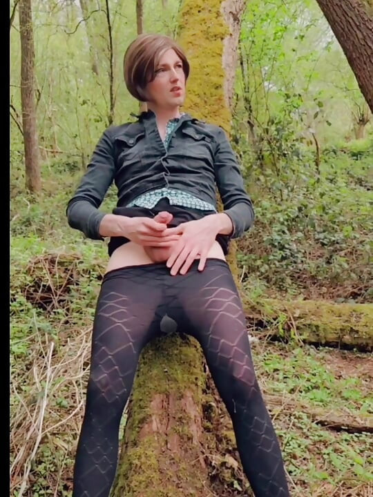 Einen fremden im wald lutschen