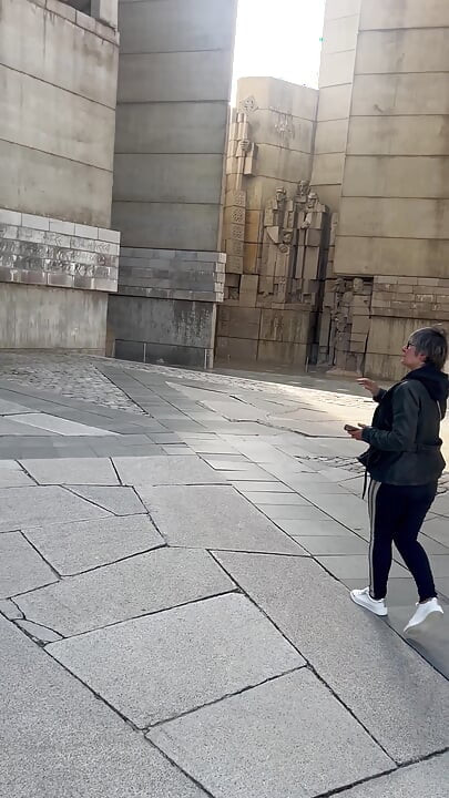 Soviet Monument Sex with the Anal Granny